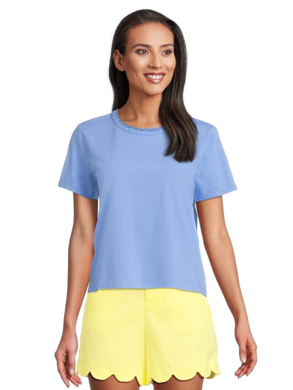 Lilly Pulitzer Women's Clairmont Crochet Trimmed Sunwashed Blue